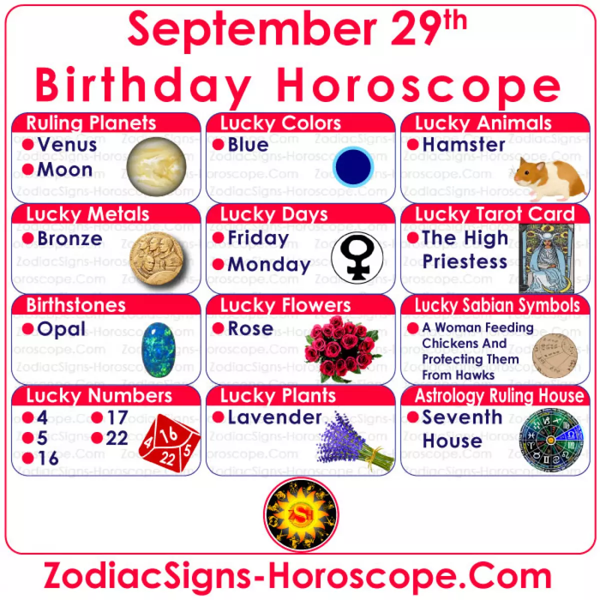 September 29 Zodiac All the Lucky Things