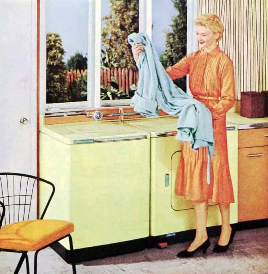 Doing the laundry in 1956