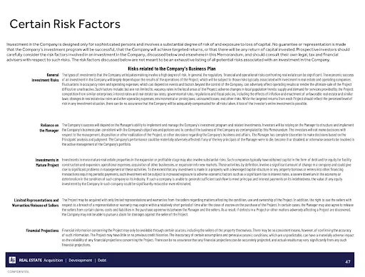 Risk Factors