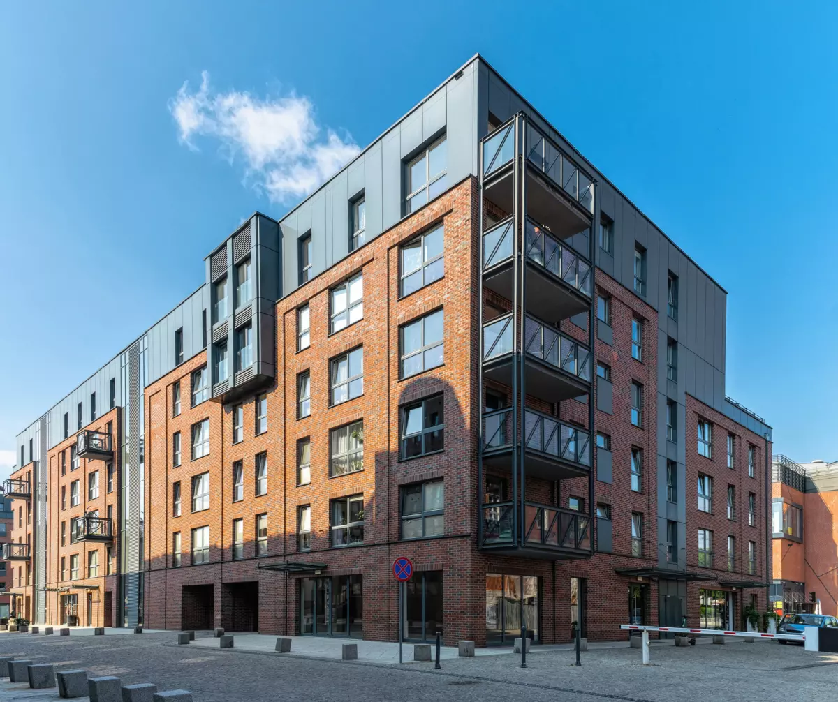 Residential buildings in a new city district