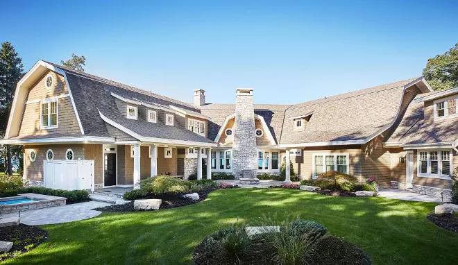 Timeless Gambrel-Style Shingle Home