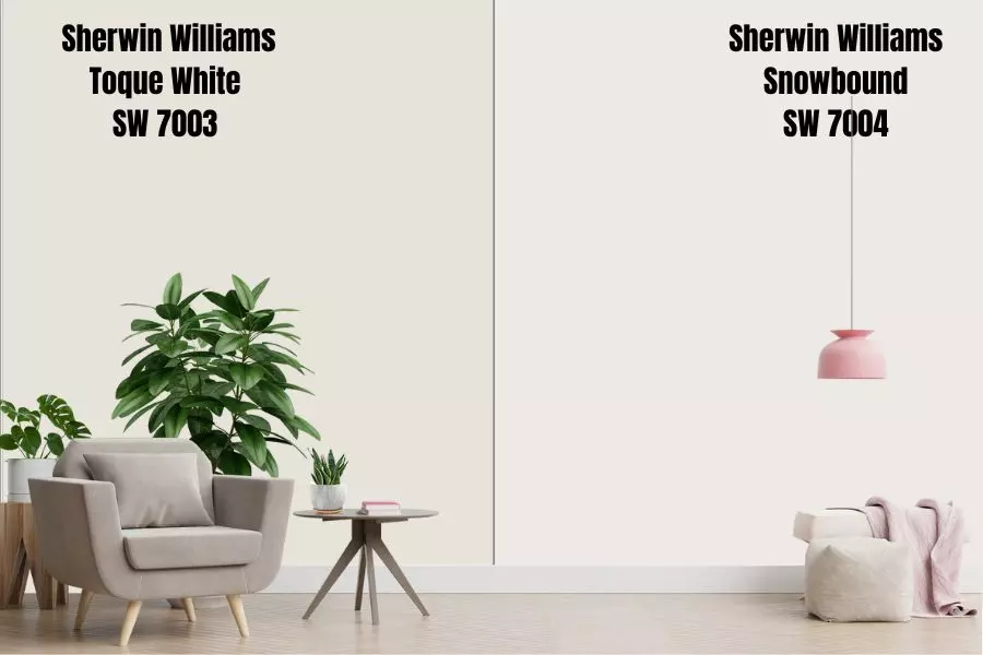 Sherwin Williams Toque White Color Strip