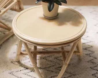 20+ Round Rattan End Table