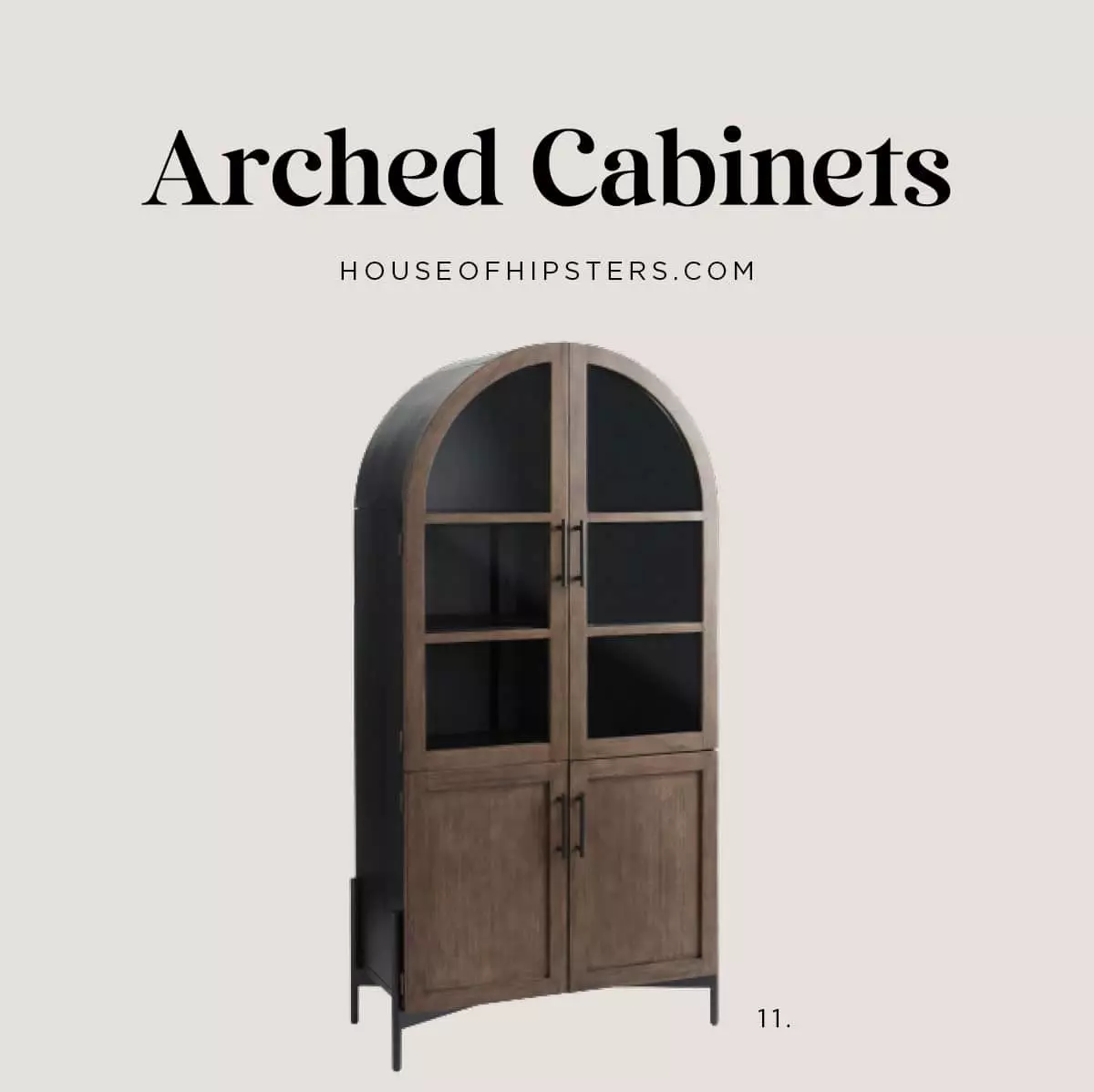 22 Stunning Arched Cabinets 2024 - colorful painted arched cabinets that you can DIY. Use these as inspiration!