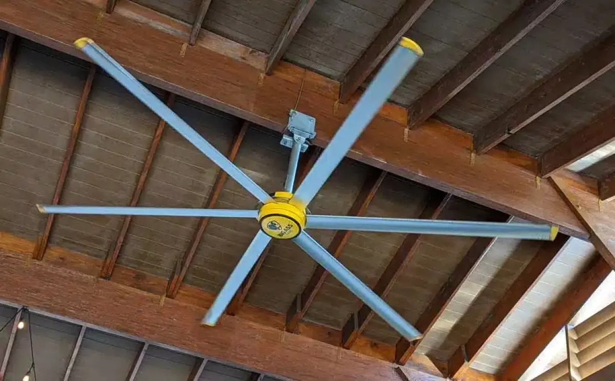 Industrial garage ceiling fan by Big Ass Fans