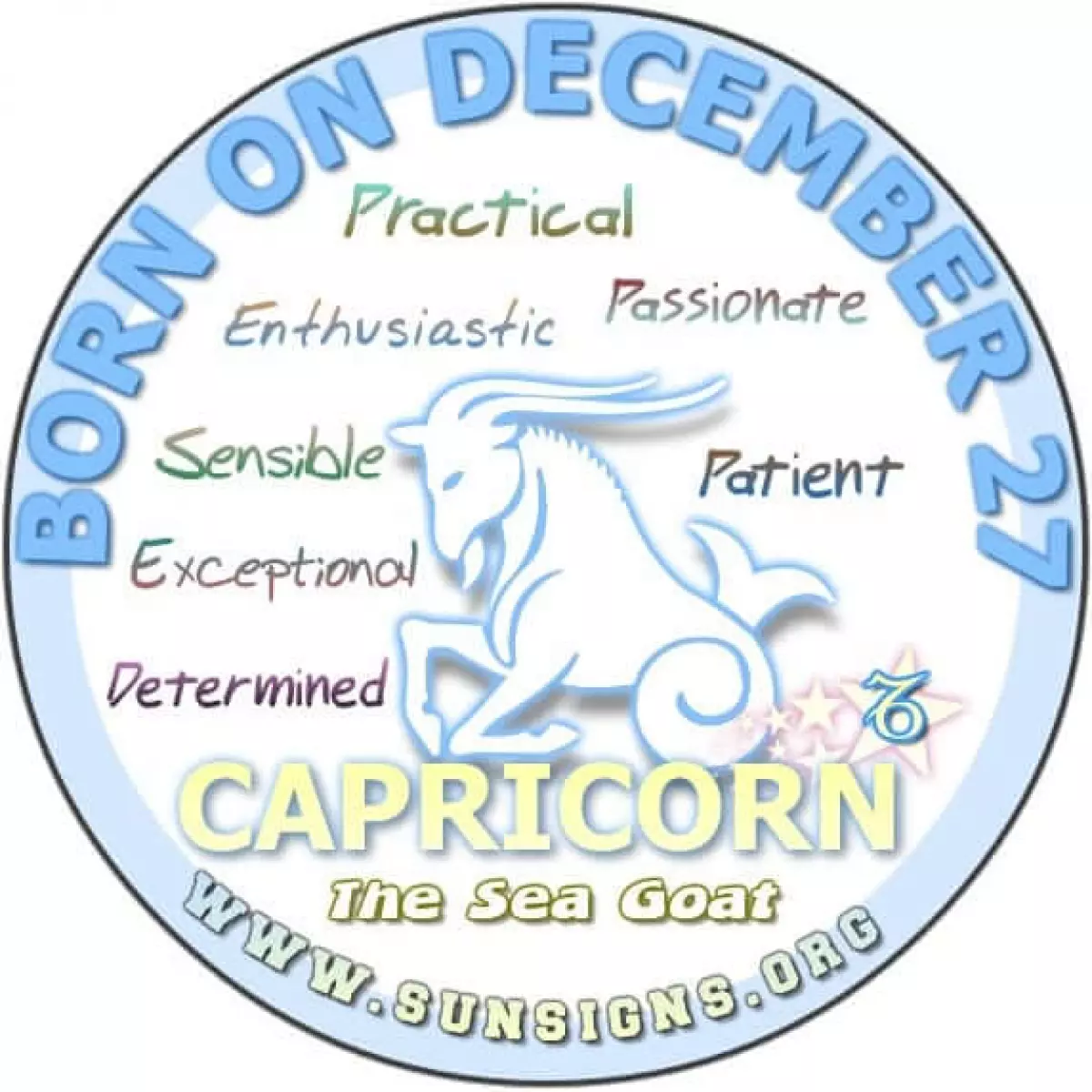 december 27 birthday personality