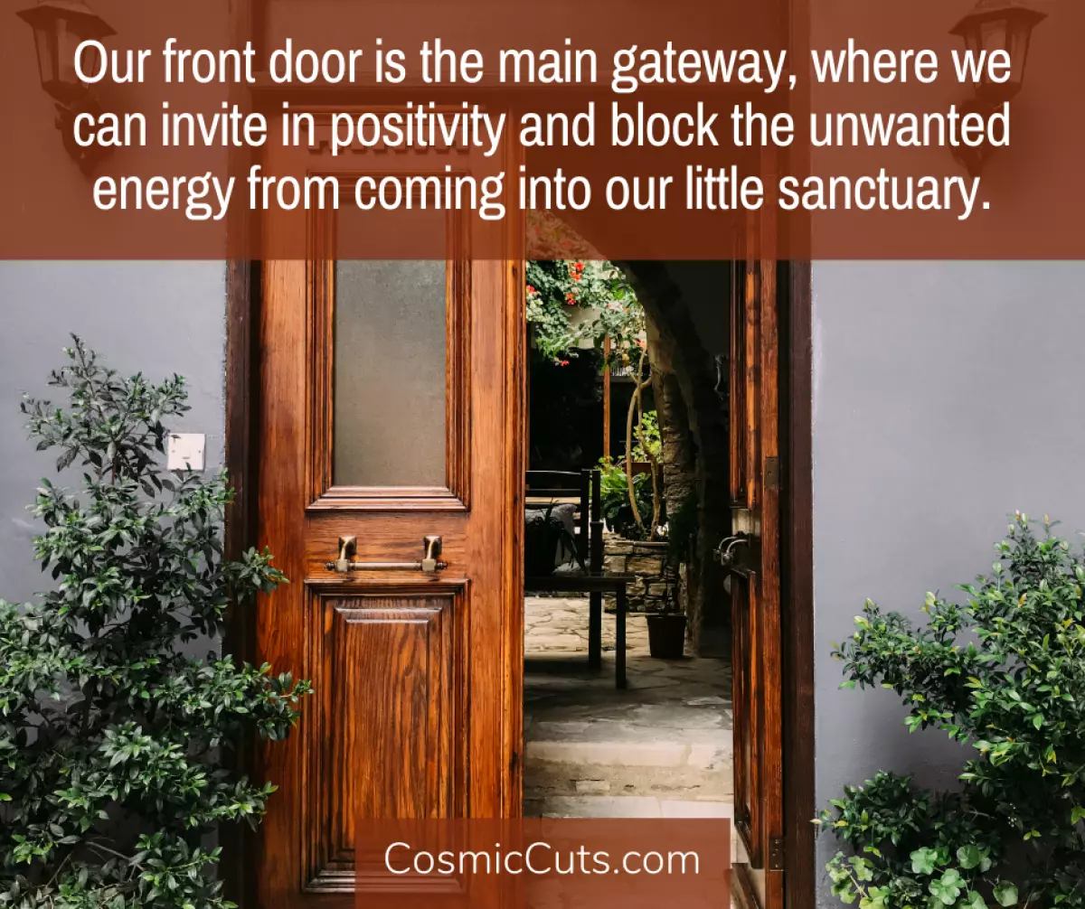 Front Door Feng Shui Quote Image