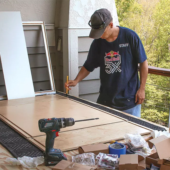 installing upper cabinets first