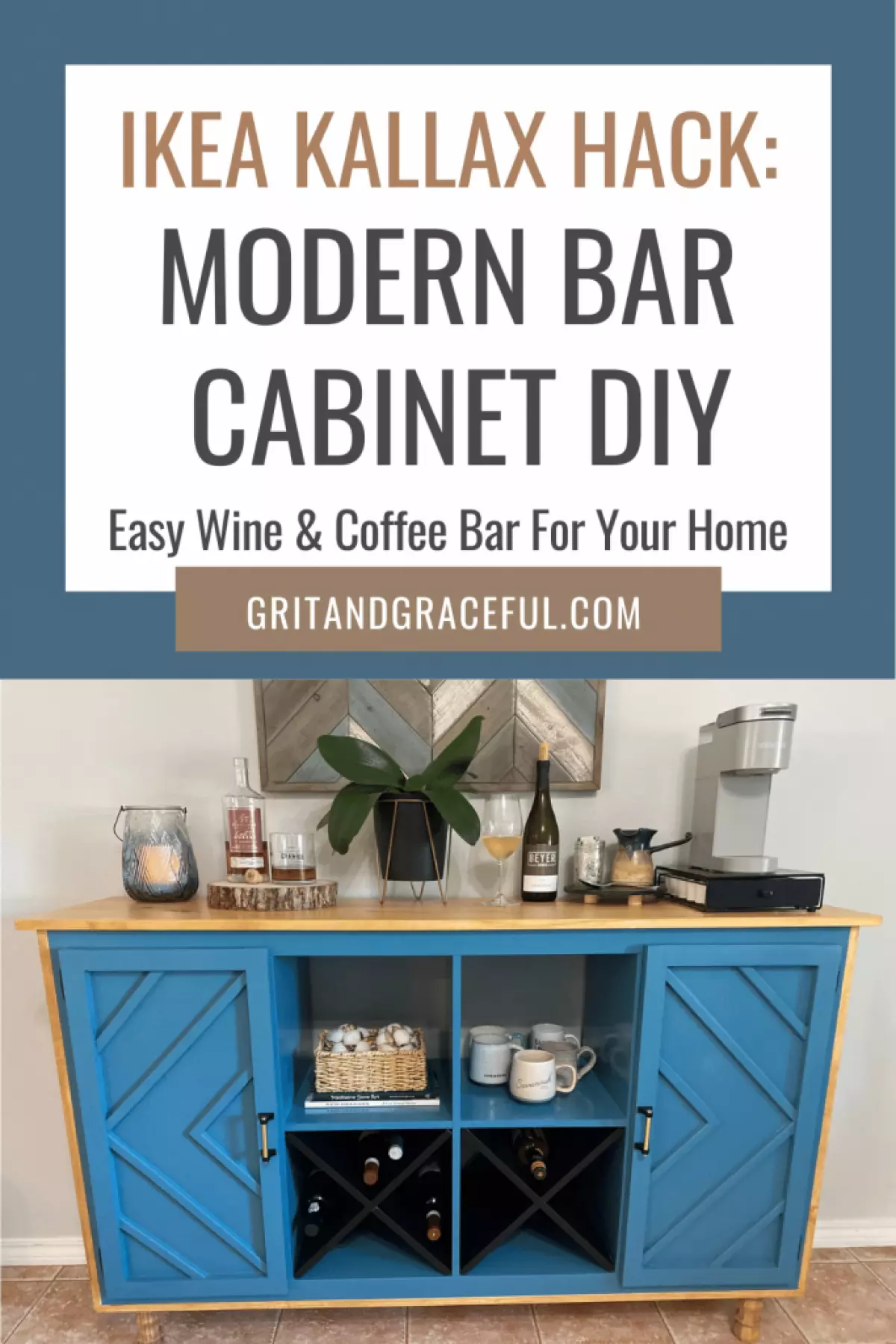 modern bar cabinet diy ikea kallax hack