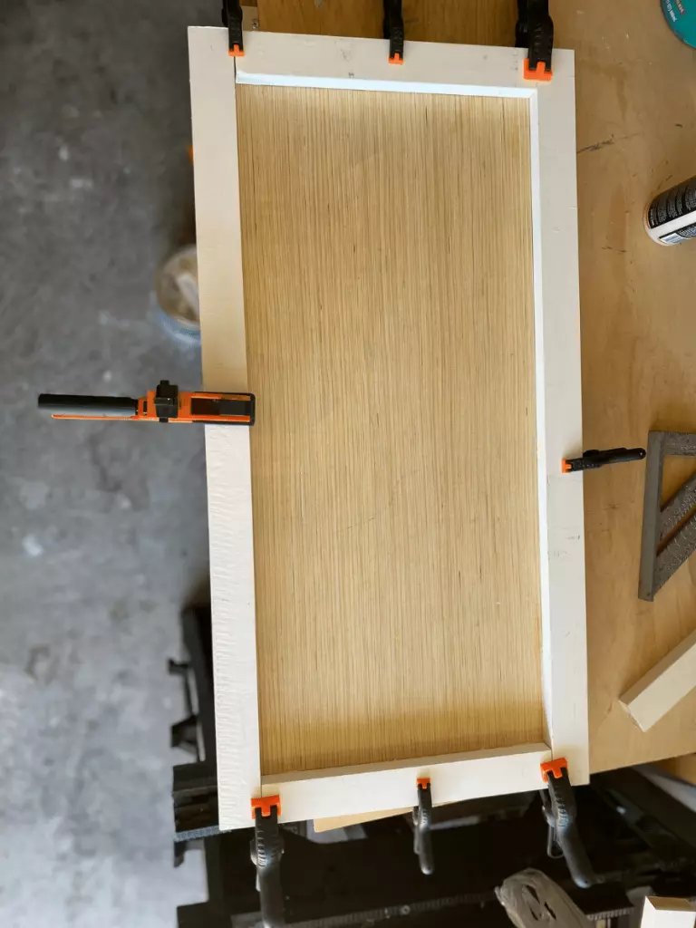 modern cabinet door for our DIY coffee bar