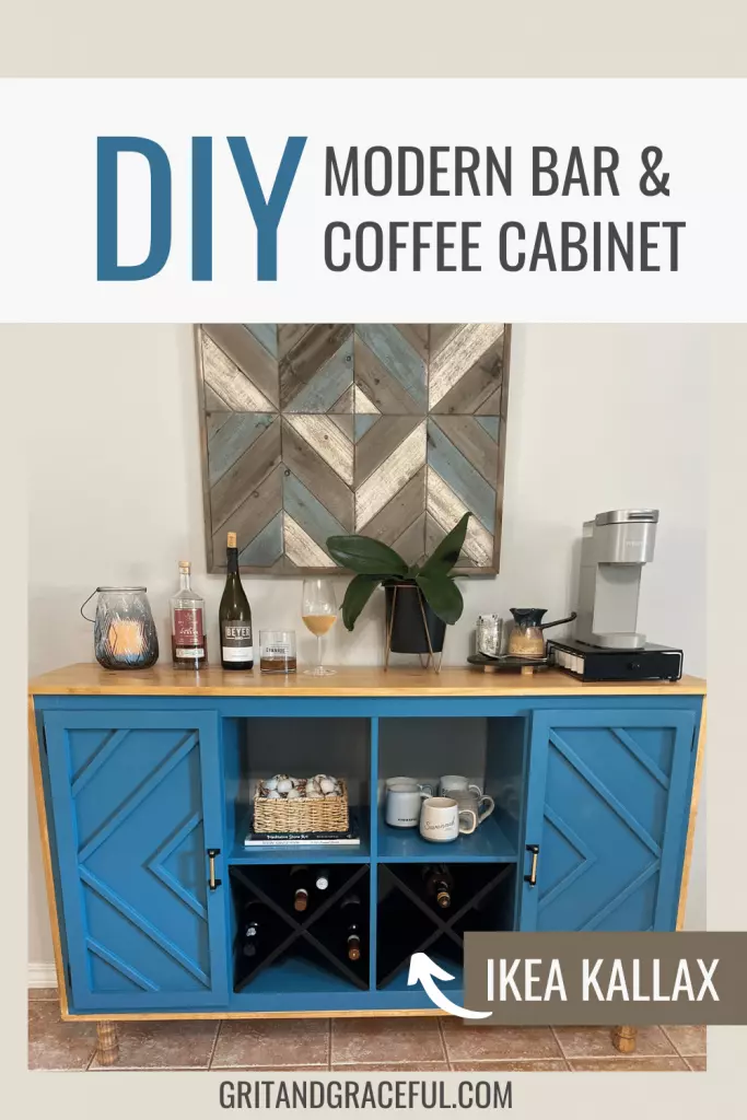 DIY liquor cabinet and DIY wine storage