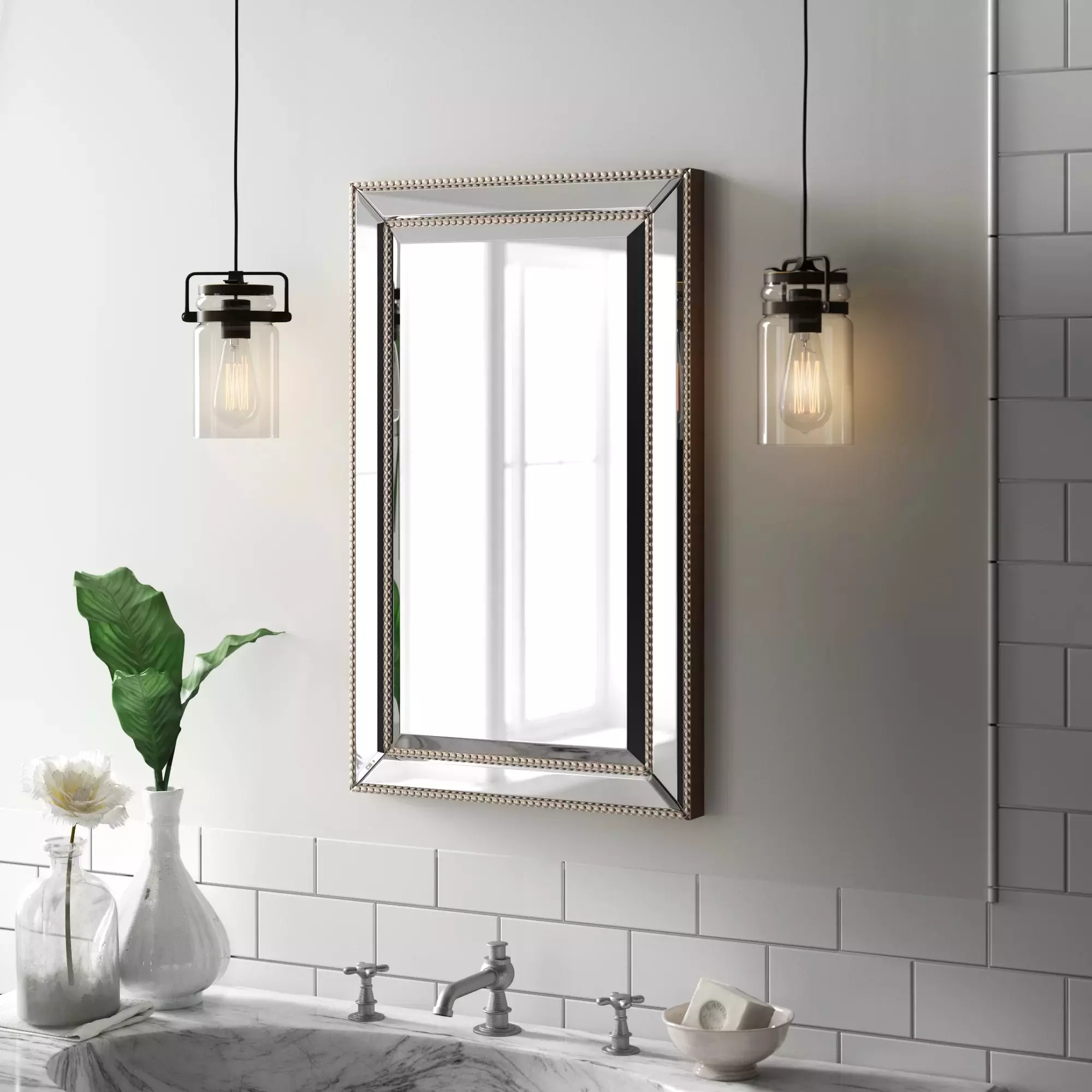 Bathroom Trend Recessed Medicine Eliminating clutter is key in any bat… Contemporary