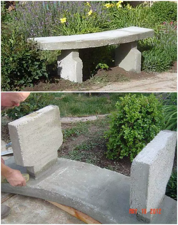 Outdoor Concrete Bench