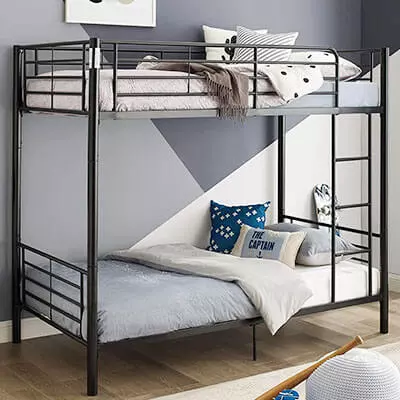 ZEROFEEL Metal Heavy Duty Low Bunk Bed