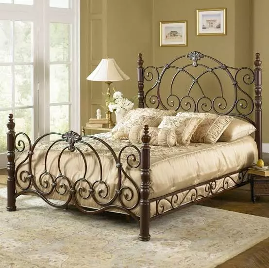 Illustration Of Wrought Iron Bed Frame