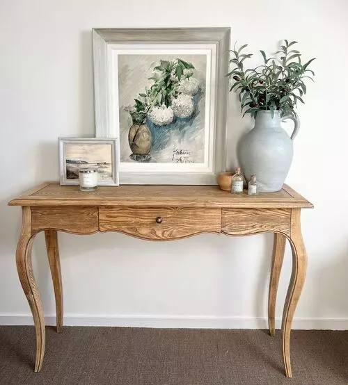 living room with bookshelf