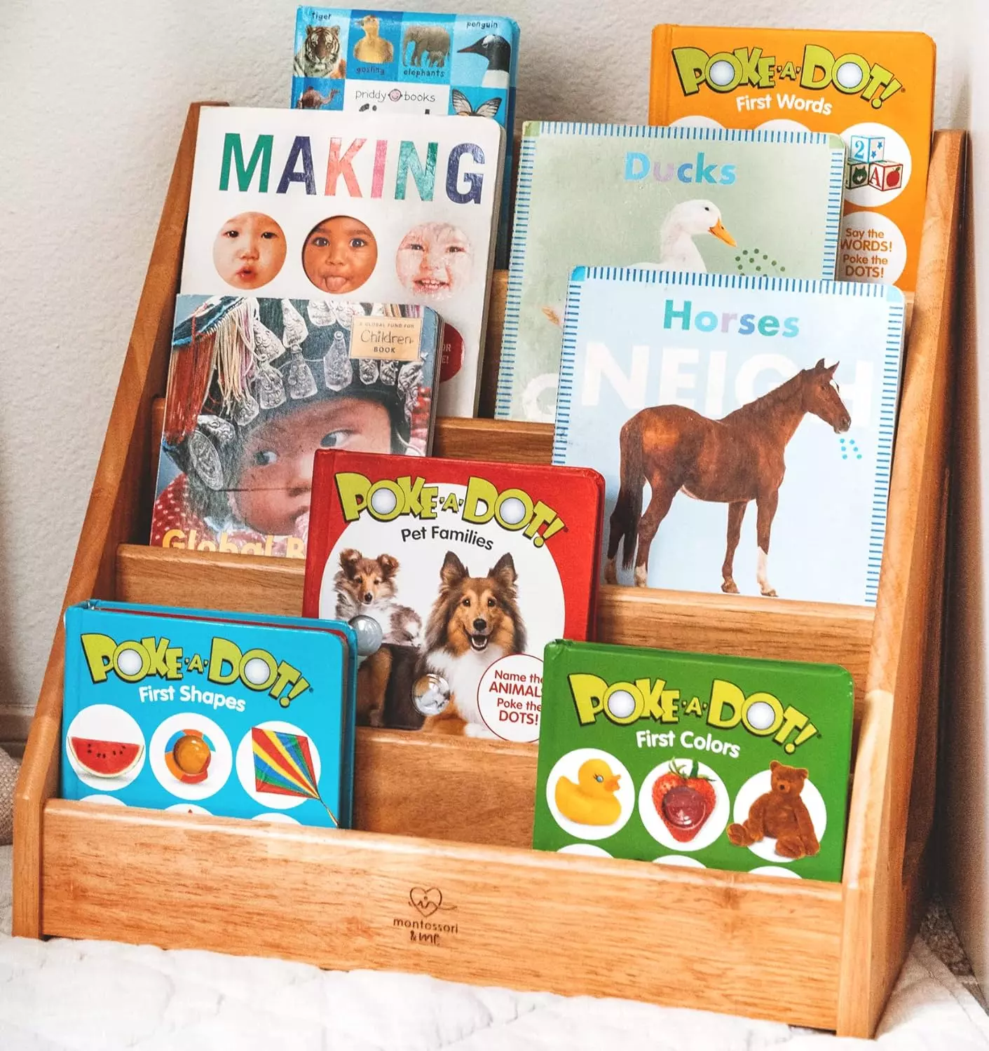 Montessori Bookshelf - Book Display Shelf for Toddler