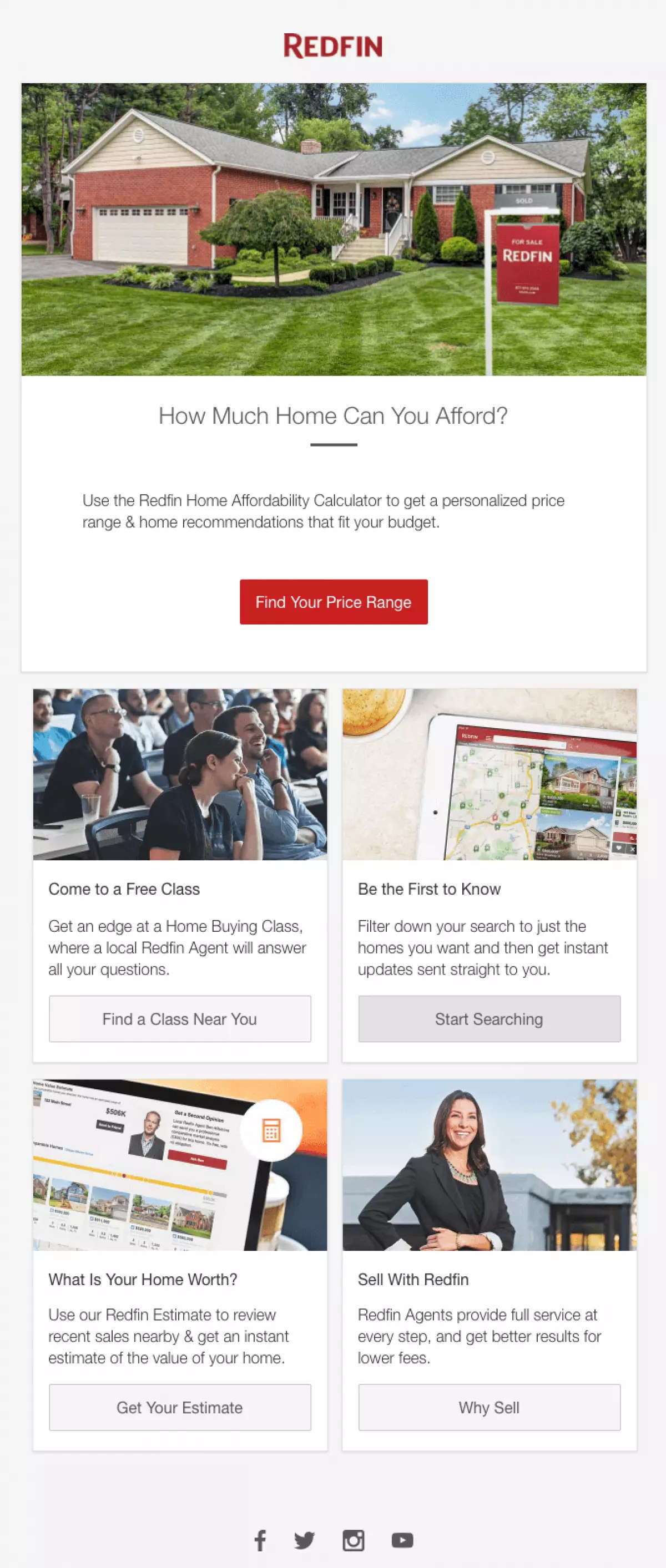 redfin real estate email newsletter examples