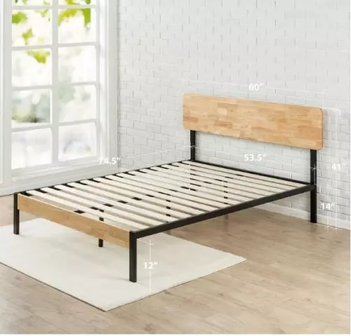 low bed frame with drawers