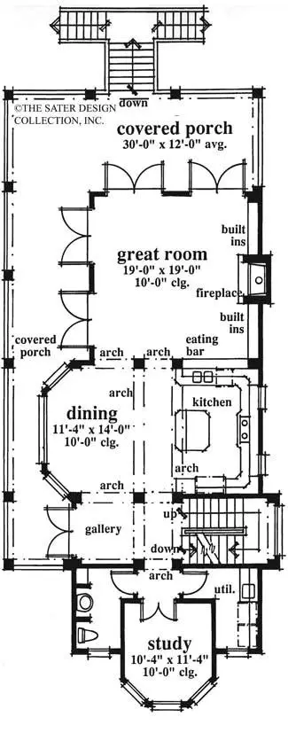 Home Plan Charleston Place Sater