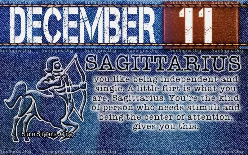 December 11 Zodiac Horoscope Birthday