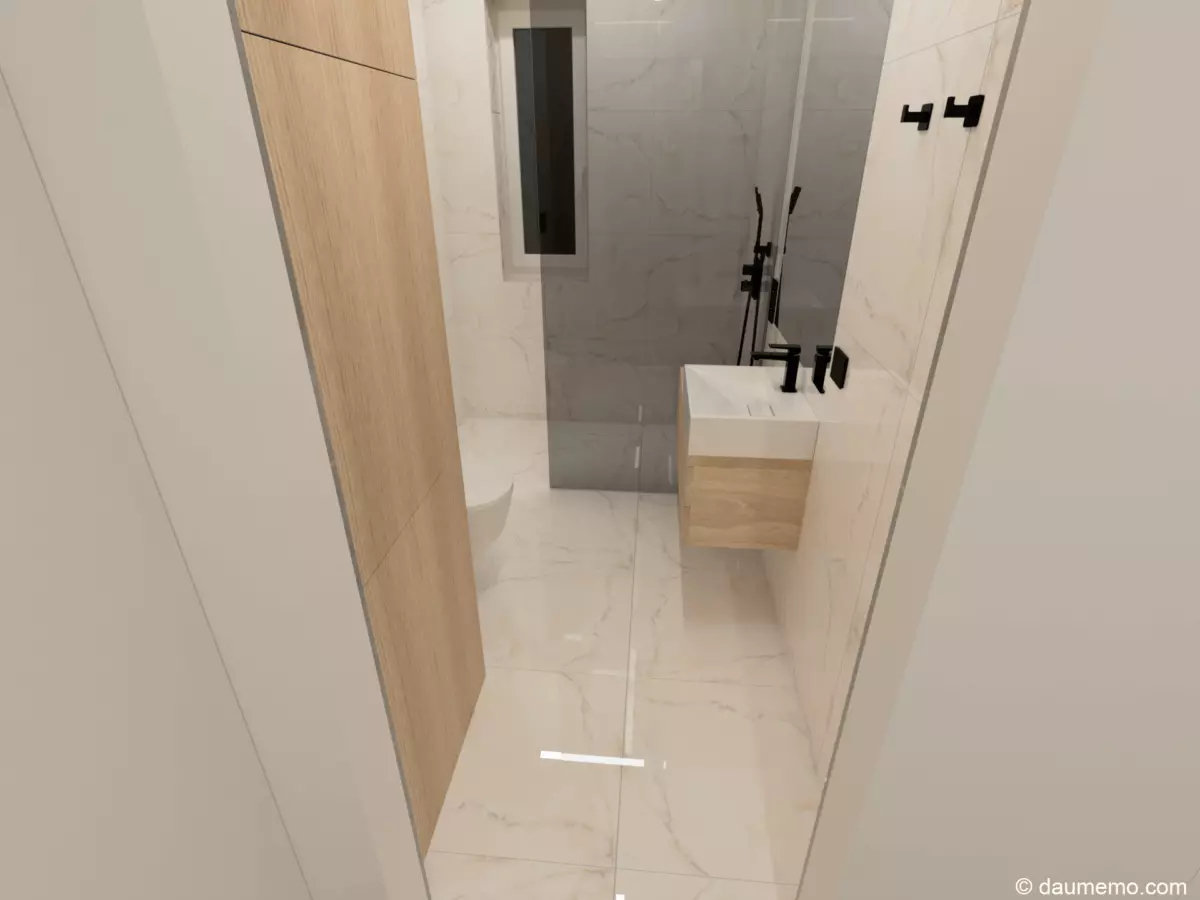 Fusion 360 Bathroom Rendering