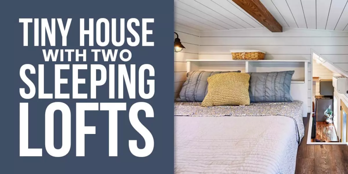 tiny house with two sleeping lofts