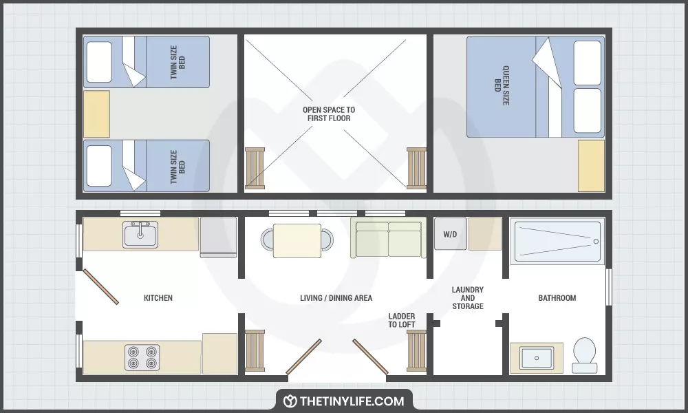 Setting Up Your Two Lofts in a Tiny House