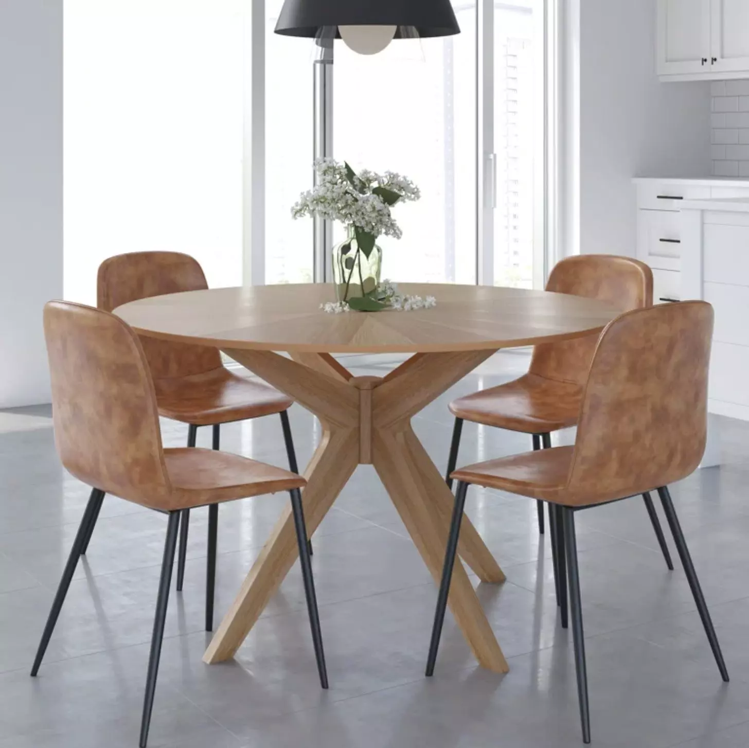 Silhouette Pedestal Dining Table