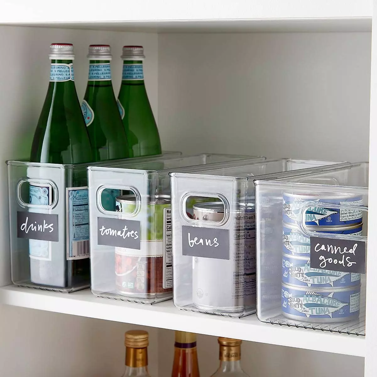 Get Labeled Clear Storage Containers