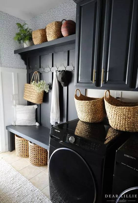 White Laundry Room Decor Ideas