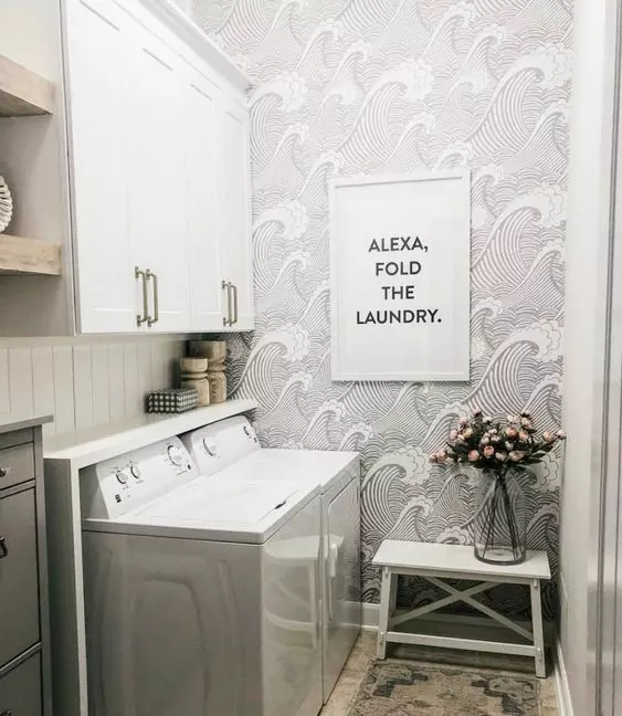 Neutral Laundry Room Decor Ideas