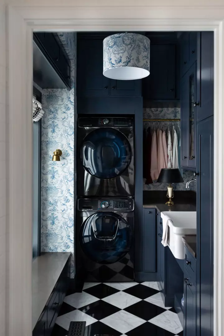 Laundry Room with Farmhouse Sink