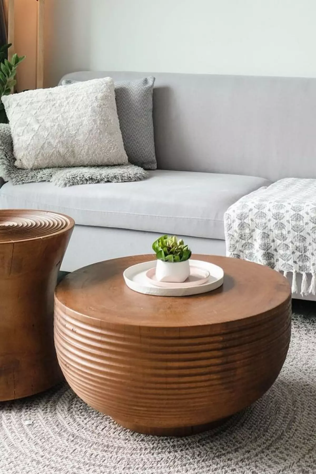 masculine mid century modern living room coffee table