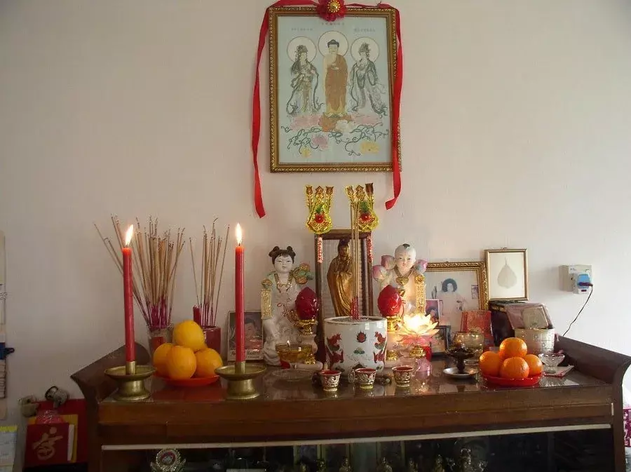 Typical deity worship at home