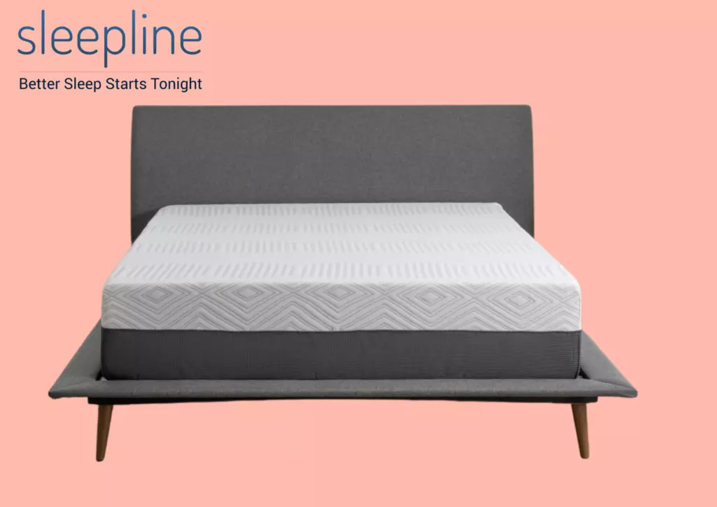 Curve mattress on gray base