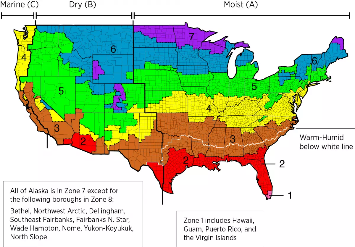 Climate Zones Map