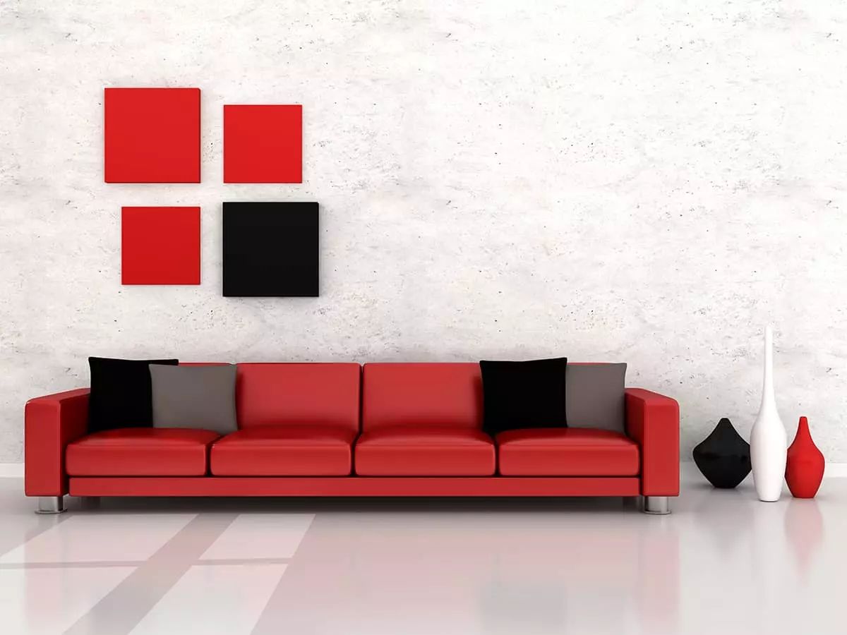 Black and Red Wall Art