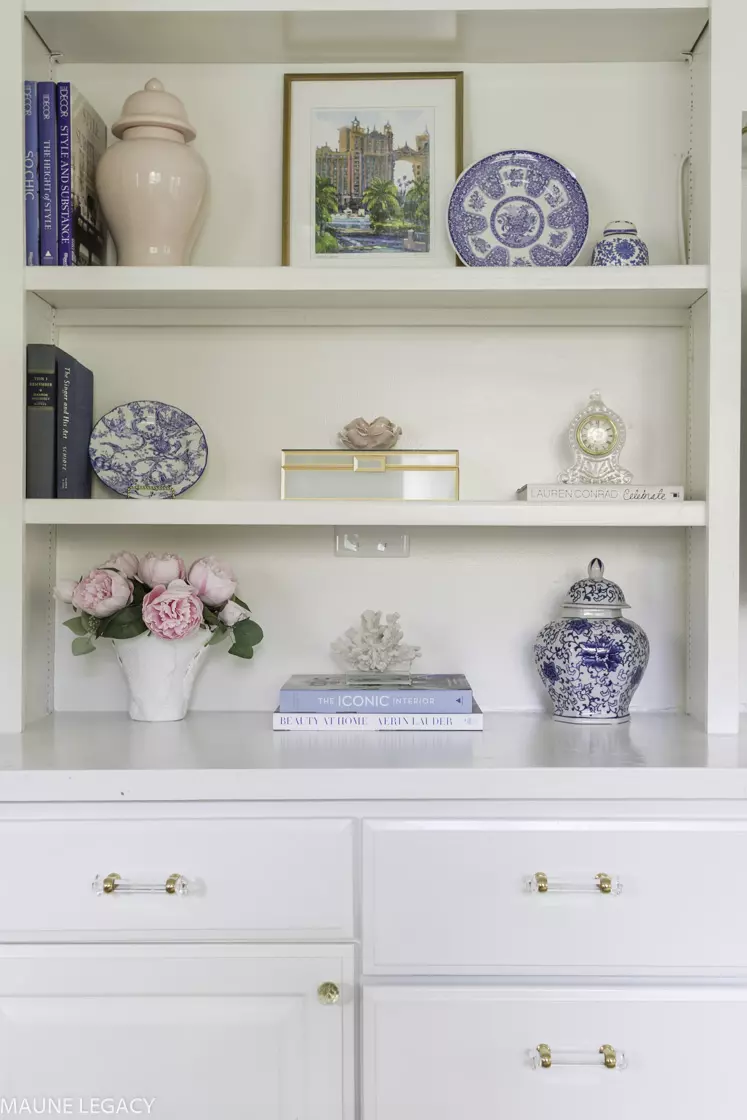 Bookcase styling ideas.