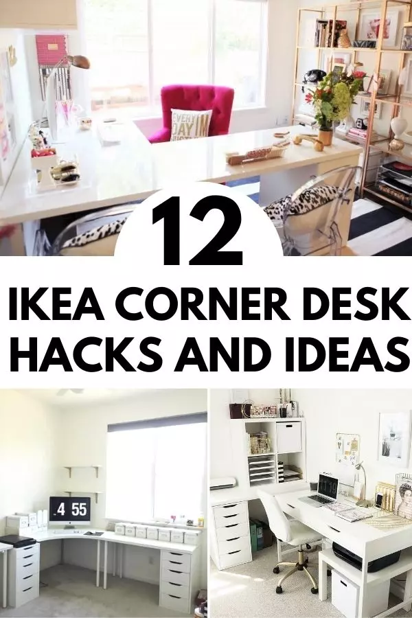 DIY corner desk IKEA hacks and ideas