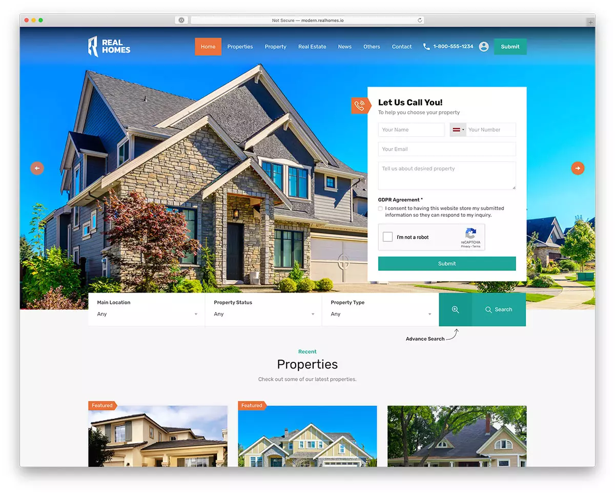 benaa real estate wordpress theme