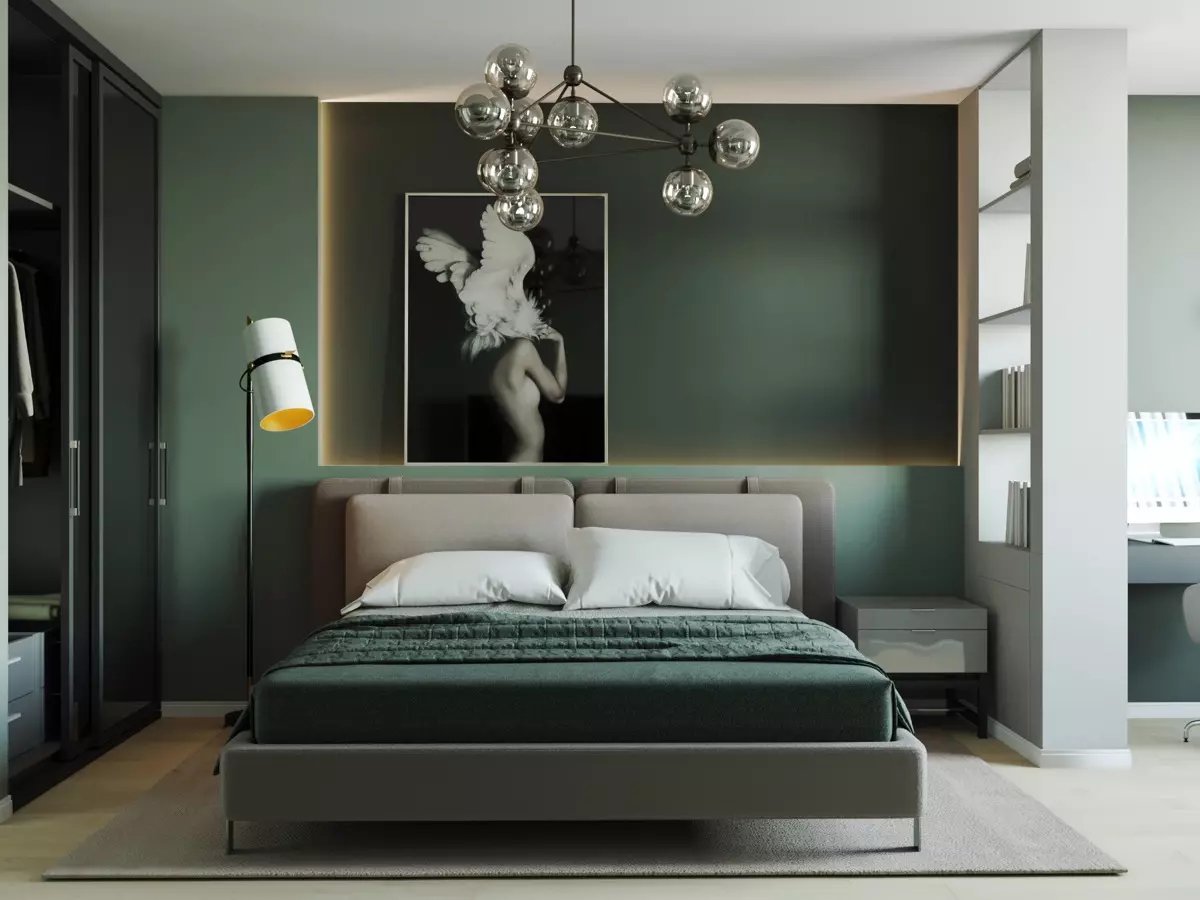 Emerald bedroom - create a soothing interior