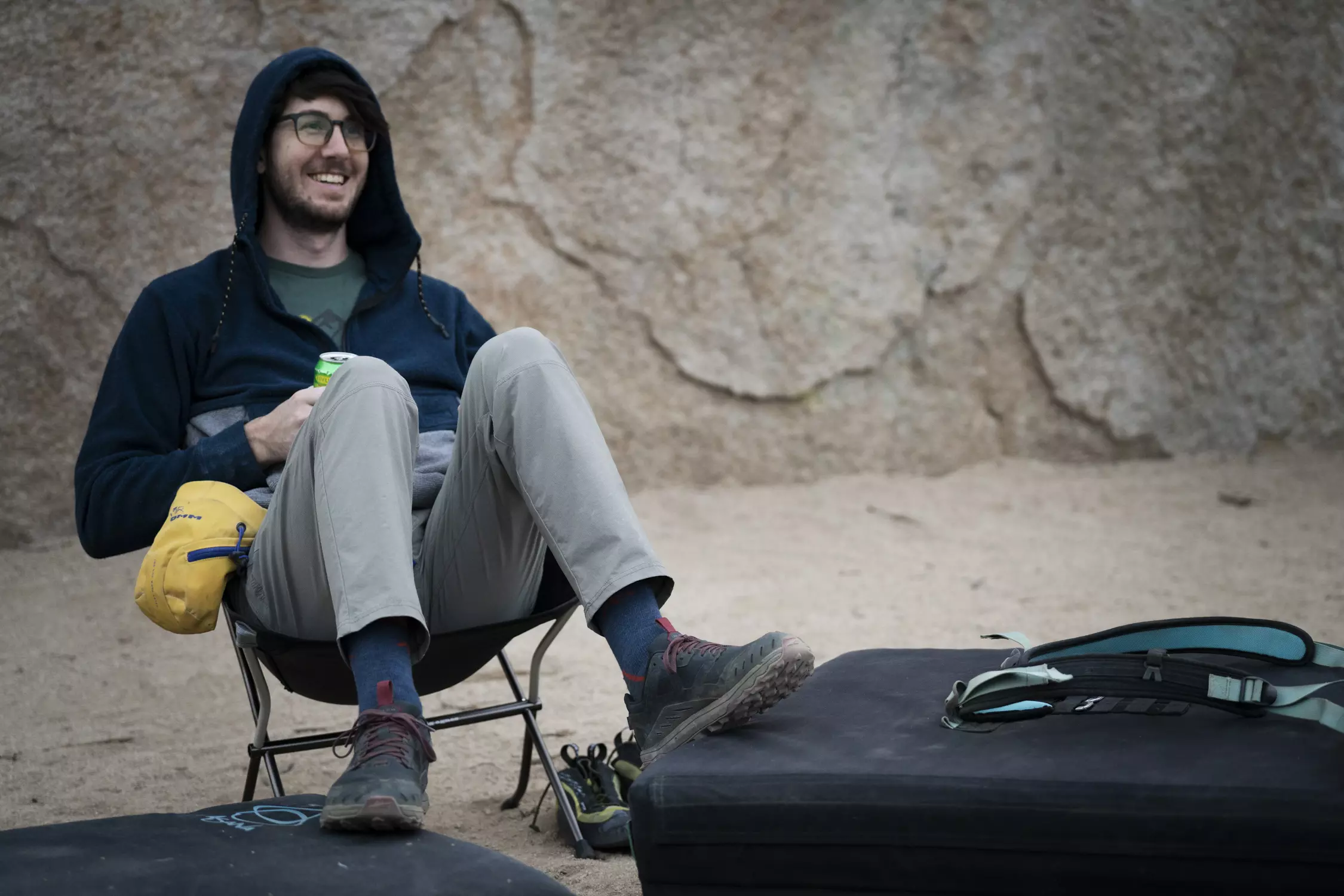 Backpacking chairs may not be as comfy as camp chairs