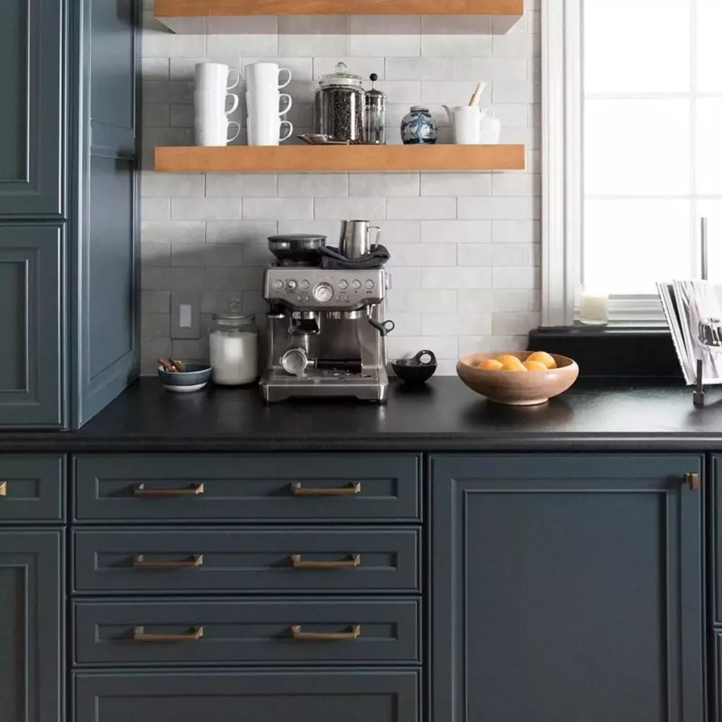 Benjamin Moore Blue Note Kitchen Island