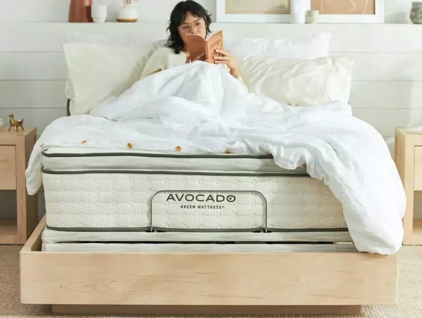 Avocado Malibu Floating Bed Frame