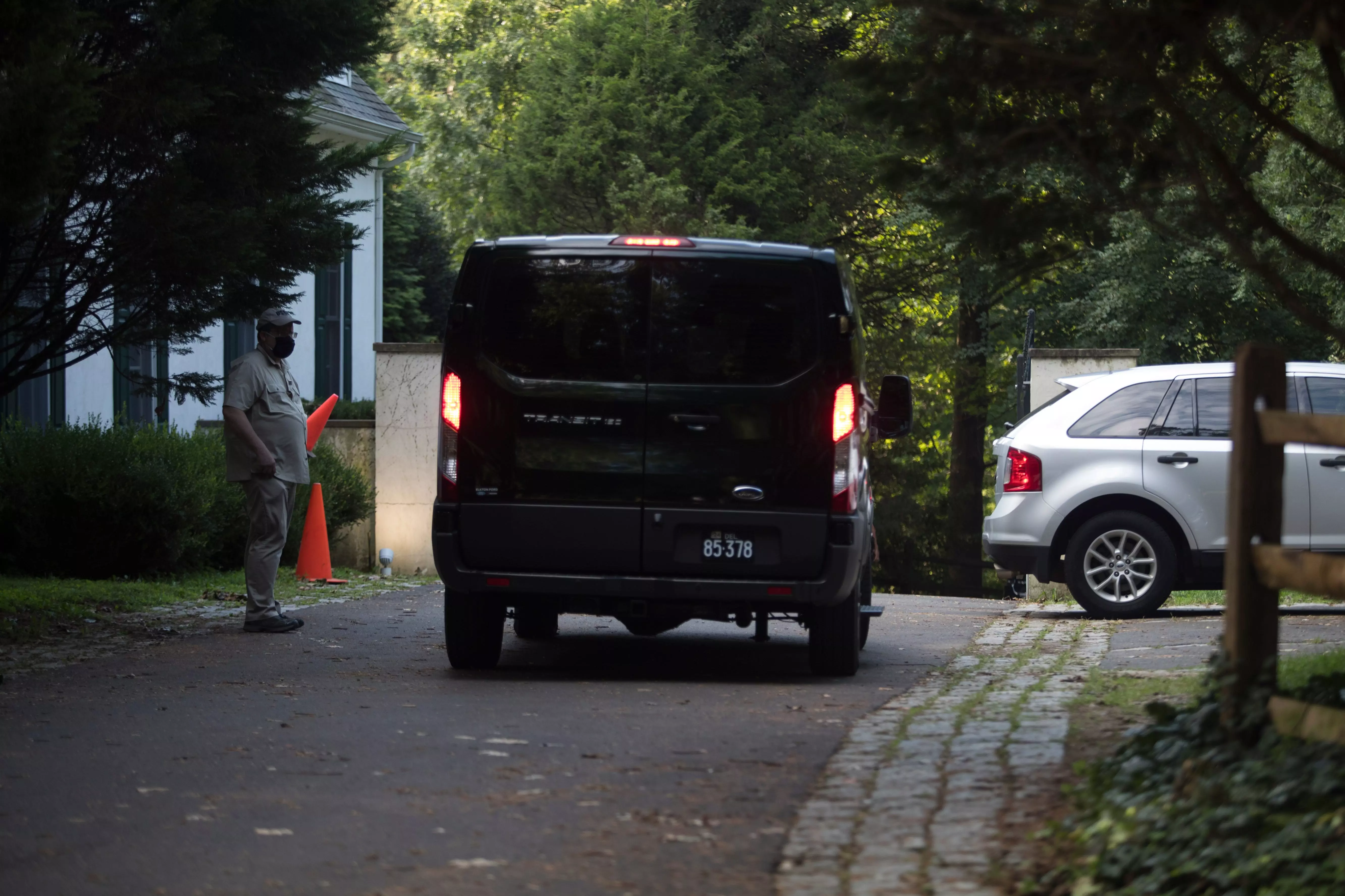 Quiet scenes in front of the home of presidential candidate Joe Biden Wednesday, August 12, 2020, in Greenville.