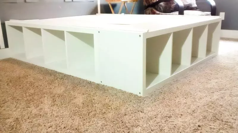 Ikea Platform Bed DIY Kallax Hack 01 (9)