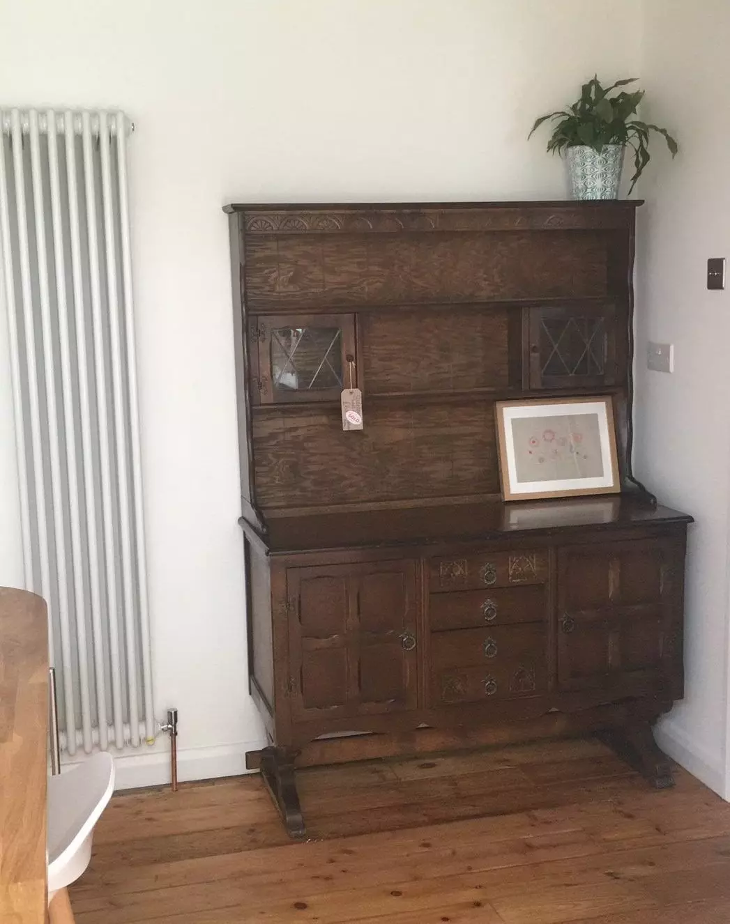 How the dresser looked originally after I had rescued it from a charity shop