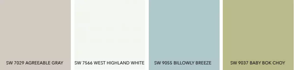 What Colors Coordinate with SW 7029 Agreeable Gray