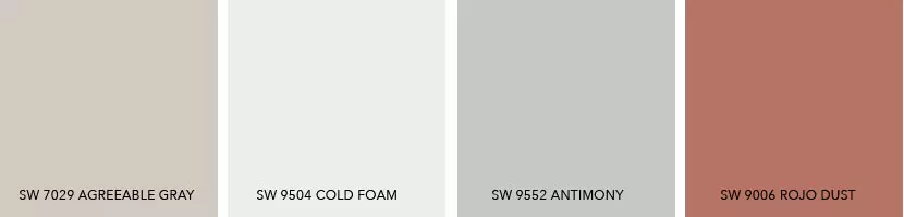 What Colors Coordinate with SW 7029 Agreeable Gray